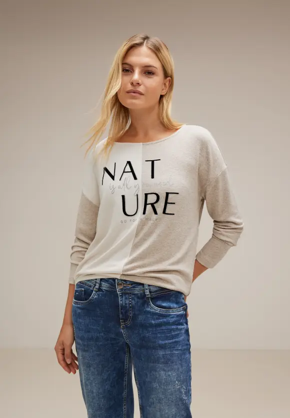 Street One Langarmshirt mit Wording