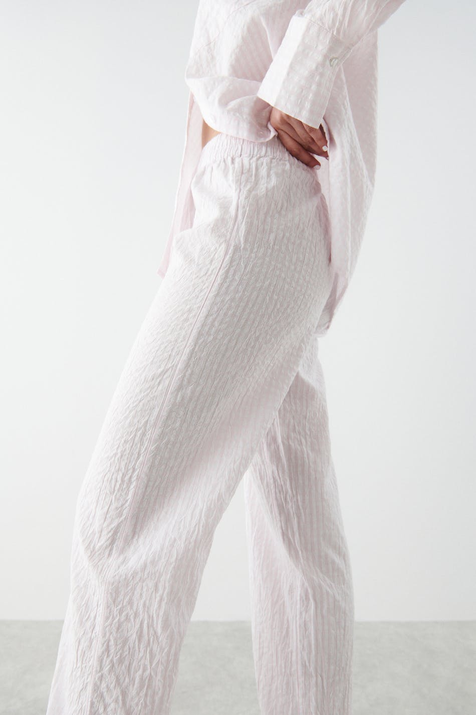 Seersucker pyjamas pants