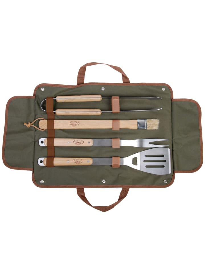 Esschert Design Grillbesteck-Set in braun/silber günstig kaufen onesize