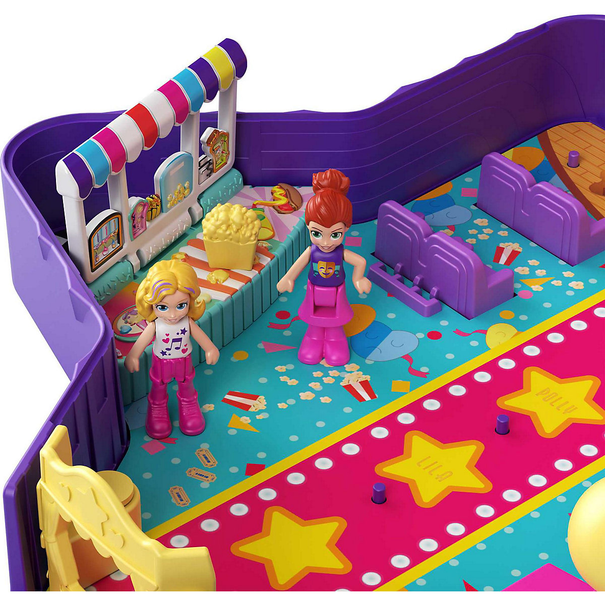 Polly Pocket Talentshow Schatulle mit 3 Figuren inkl. Zubehör