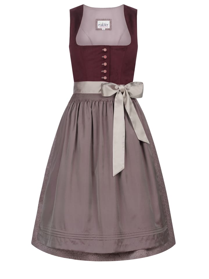 Nübler Mididirndl Gitte in Pflaume günstig kaufen