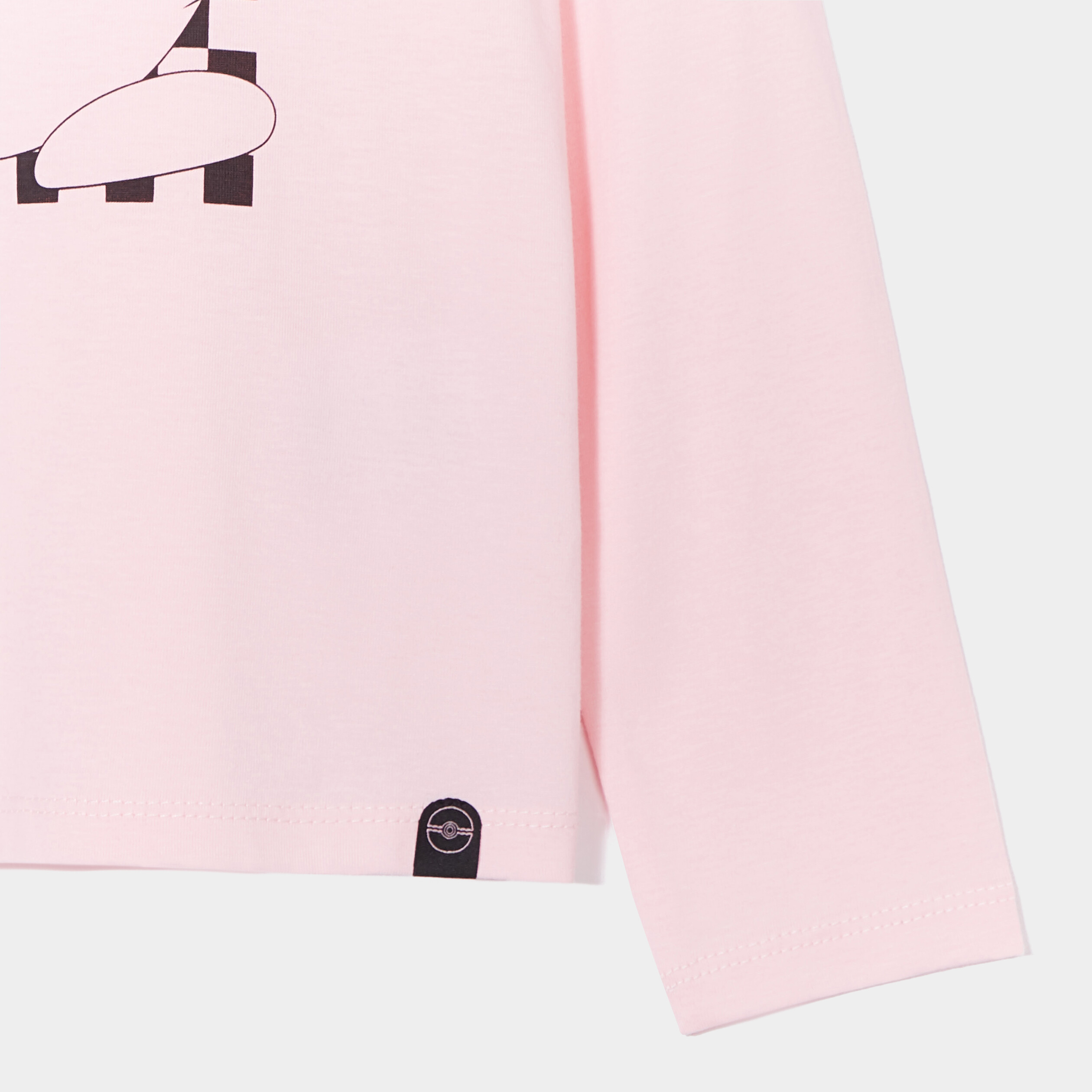 T-shirt col rond Pokémon Rondoudou rose fille | La Halle