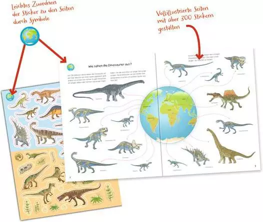 Ravensburger Wieso? Weshalb? Warum? Stickerheft: Dinosaurier