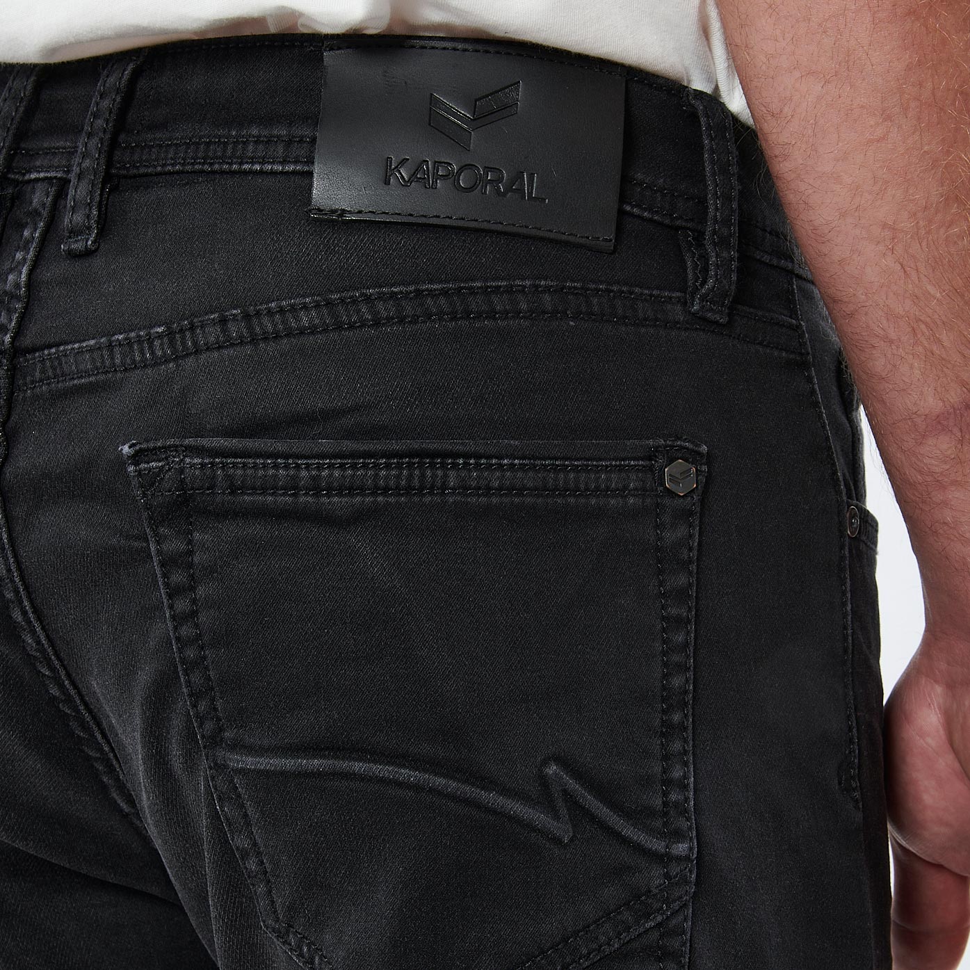 DAXKO  Jean slim noir homme