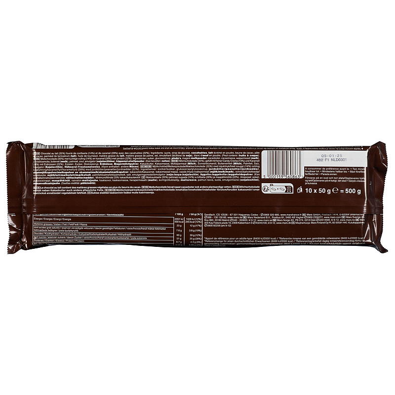 Mars Snickers 10-pk 500 g