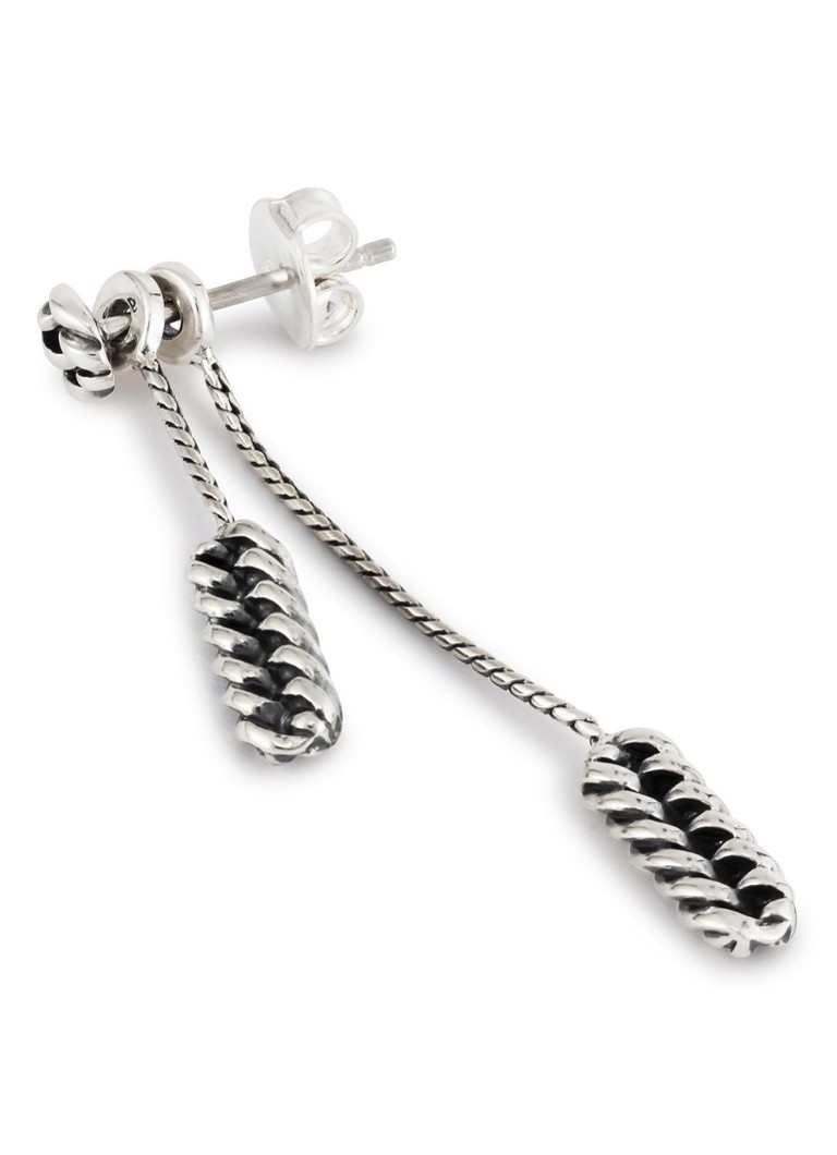 Buddha to Buddha Refined Chain stud earrings made of silver