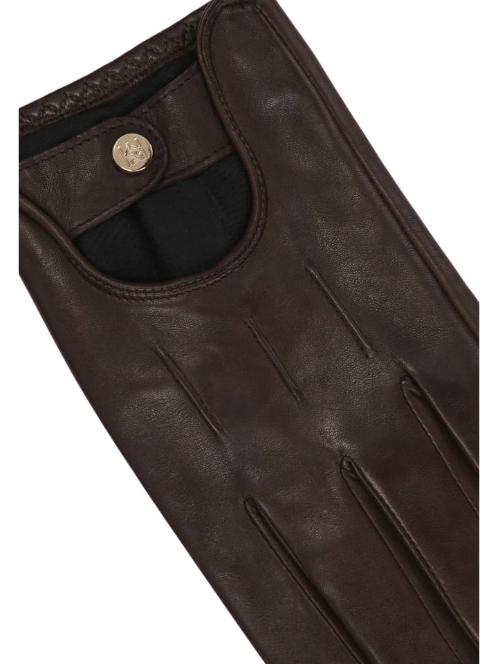 Kazar Handschuhe (Echt-Leder) in Dunkelbraun günstig kaufen