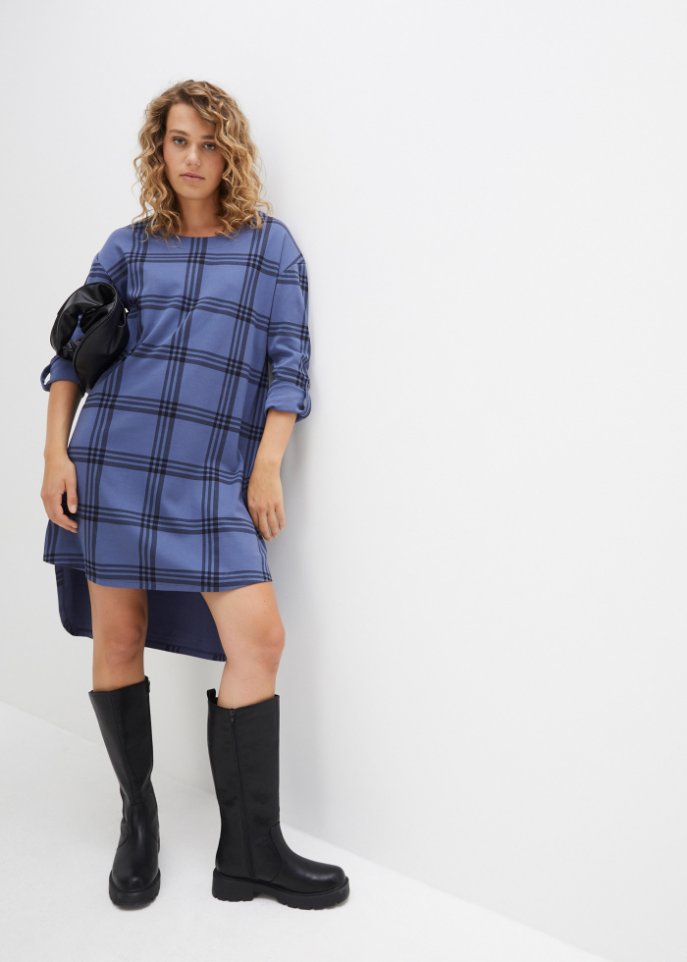 Vokuhila-Jersey-Kleid
