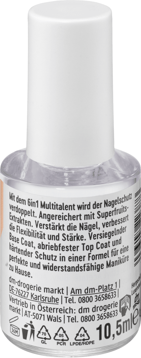 Nagelpflege 6in1  Multitalent transparent, 10,5 ml