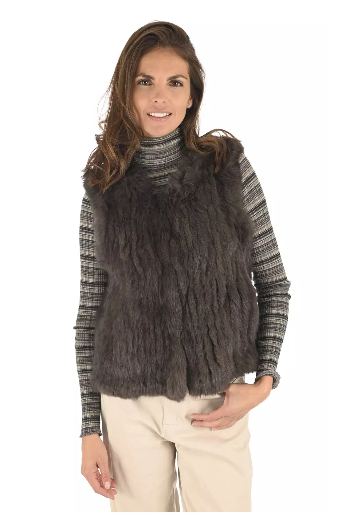 La Canadienne Autres Gilets Femme couleur marron