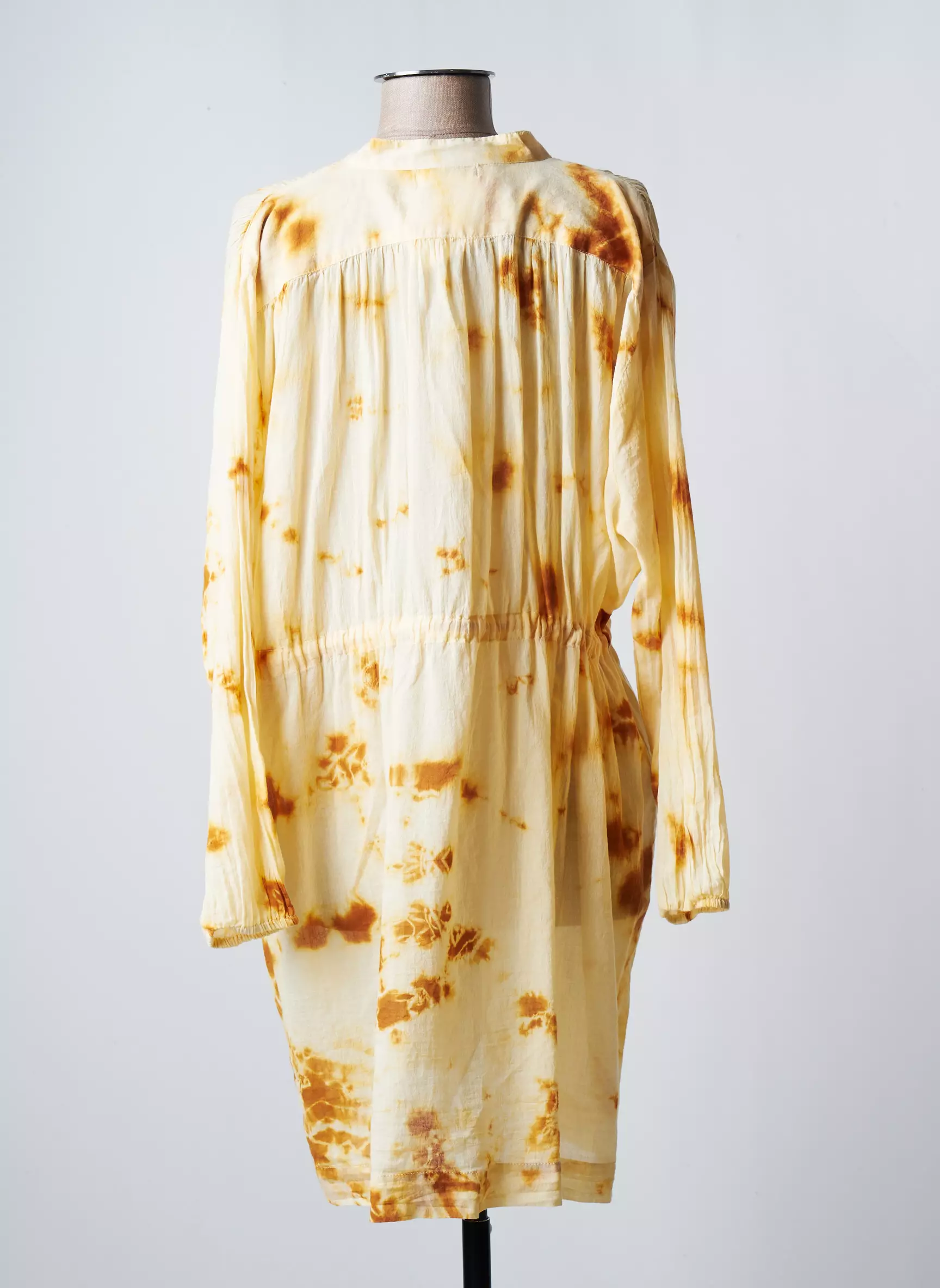 Maison Hotel Robes Mi Longues Femme couleur jaune