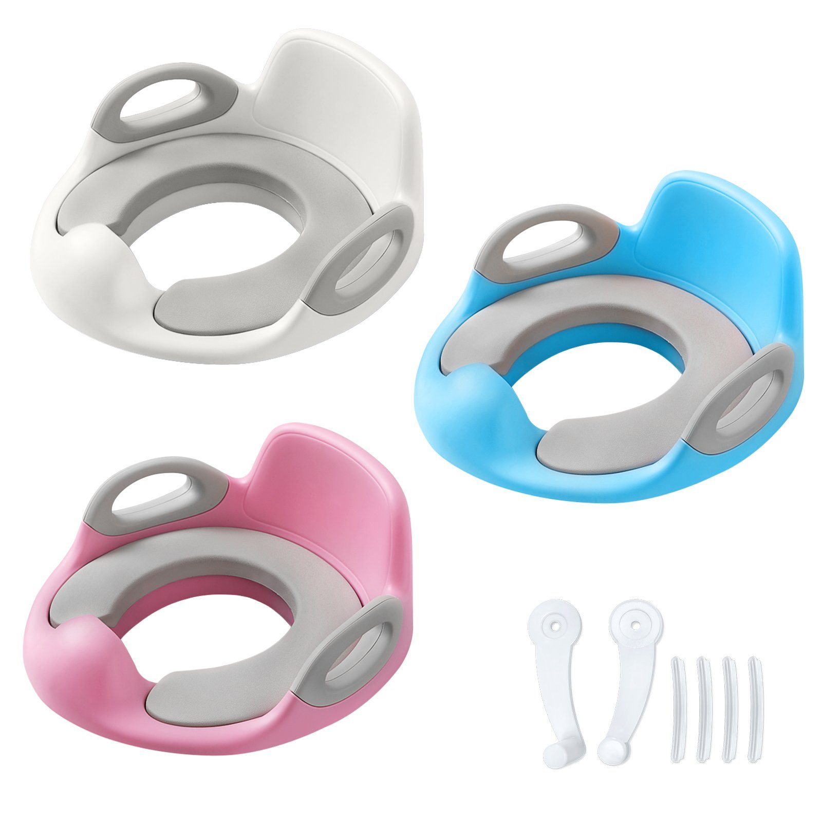 AUFUN Baby-Toilettensitz Kinder WC Sitz kinder Toilettentrainer Töpfchen, 3 Farben