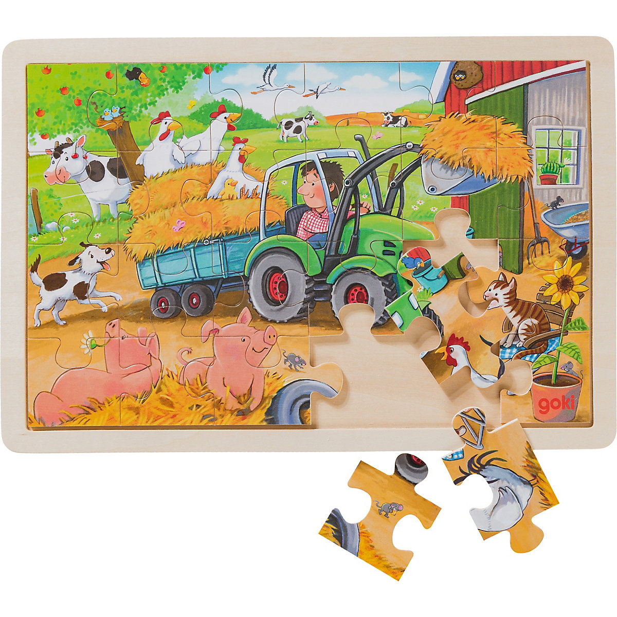 Einlegepuzzle Kleiner Traktor