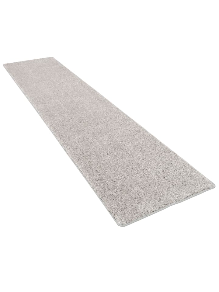 Snapstyle Hochflor Velours Teppich Läufer Mona in Silbergrau günstig kaufen