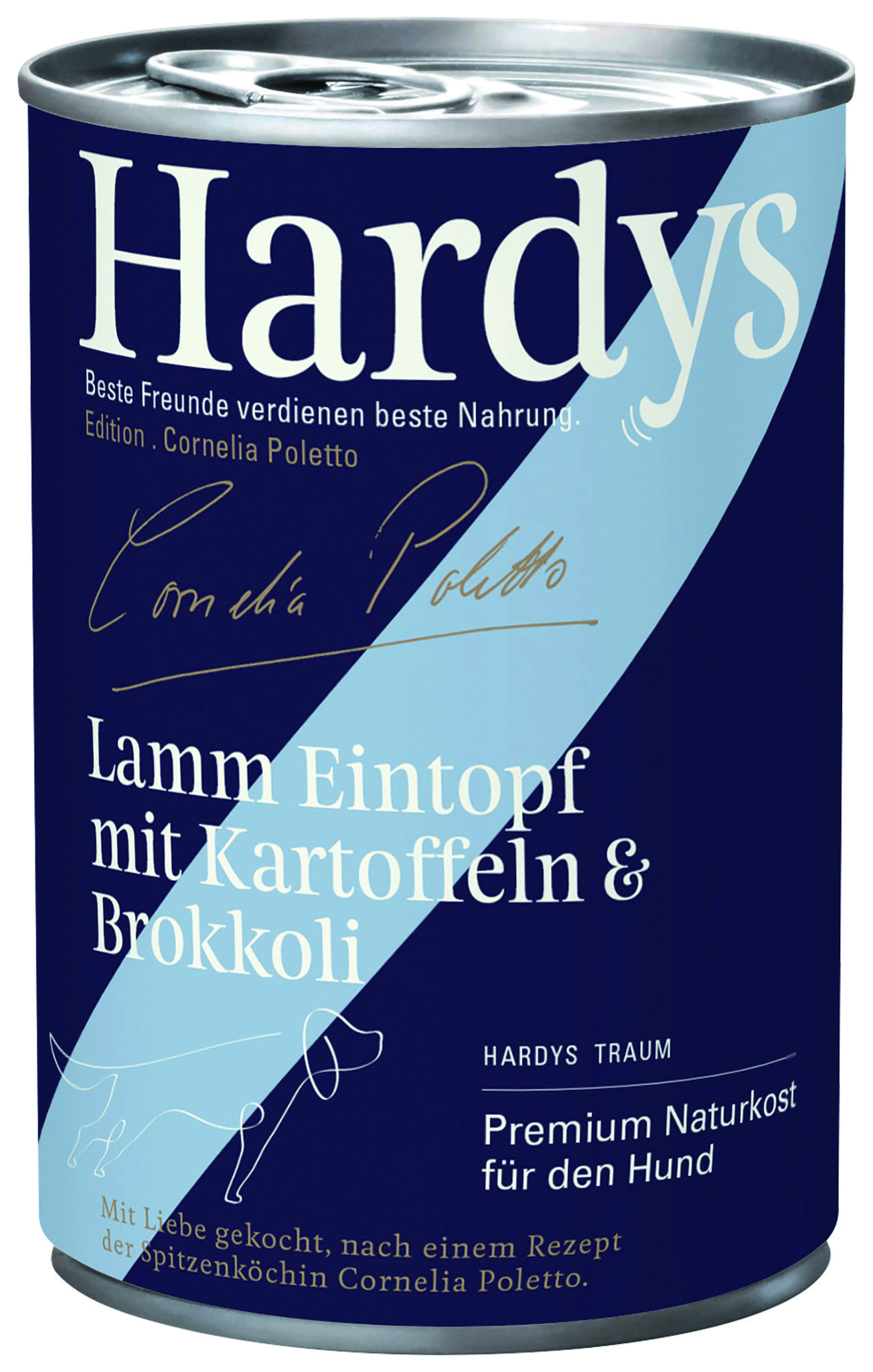 HARDYS Hundenassfutter HARDYS Edition Cornelia Poletto 6x400 g  Lamm Eintopf mit Kartoffeln & Brokkoli