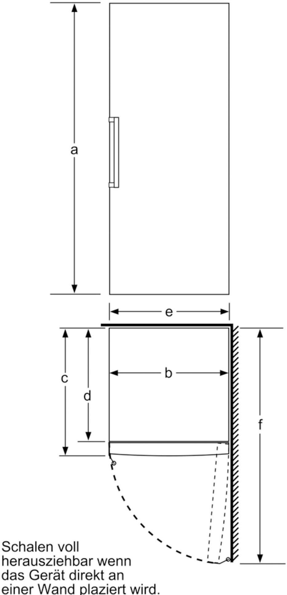 BOSCH Gefrierschrank GSN58AWDV, 191 cm hoch, 70 cm breit