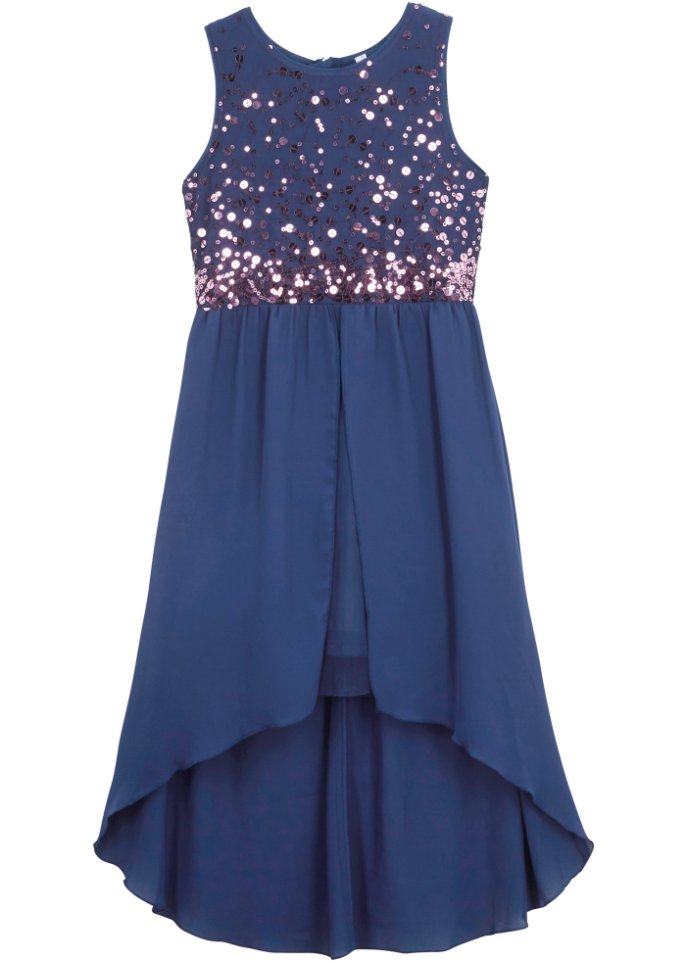 Festliches Mädchen Kleid mit Tüll-Schleppe