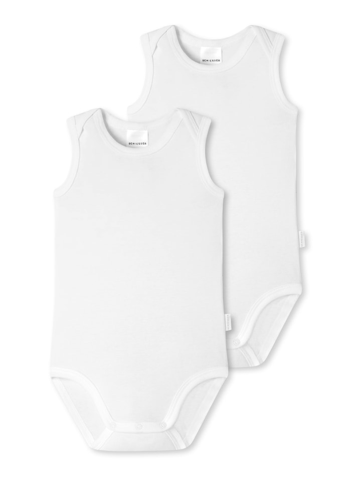 Schiesser Baby Bodies 2er-Pack Basic Kids in weiß günstig kaufen