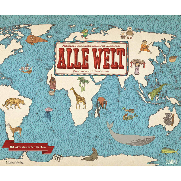 ALLE WELT 2024 - LANDKARTEN-KALENDER VON DUMONT - Kalender