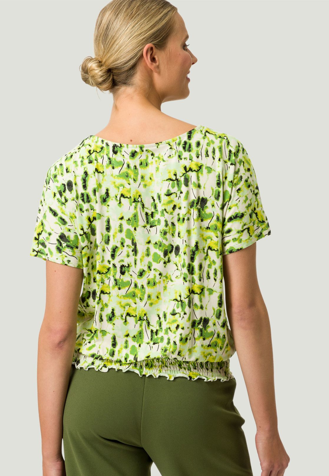 Shirt kurzarm mit gerafftem Saum