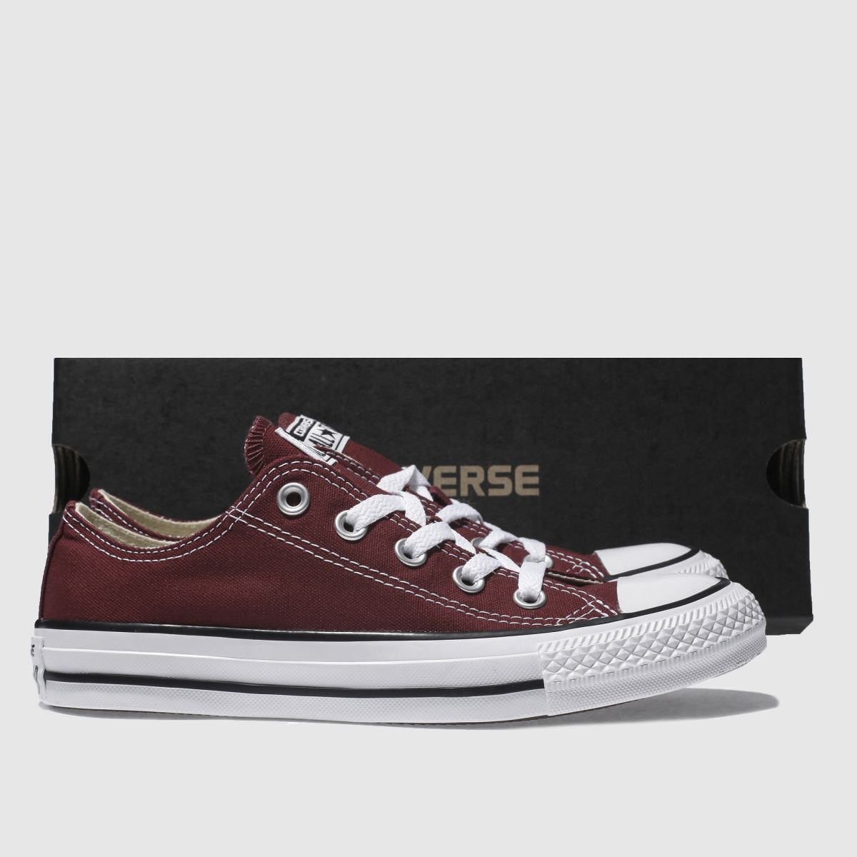 Bordó Converse All Star Ox cipők
