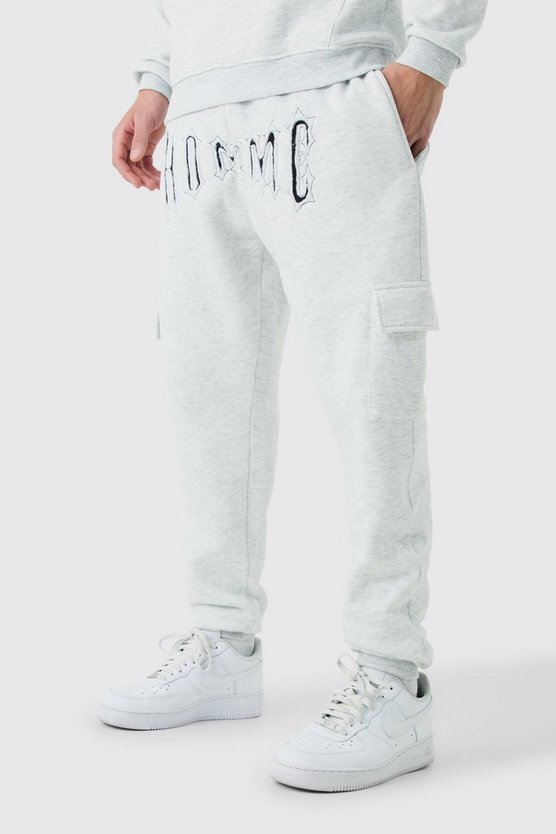 Slim-Fit Jogginghose mit Homme Applikation