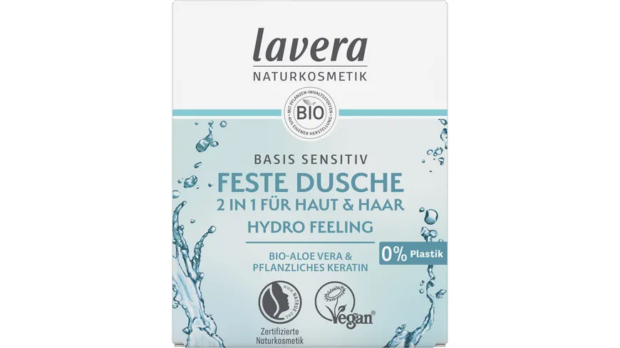 lavera Feste Dusche 2 in 1 basis sensitiv Hydro Feeling 50 g
