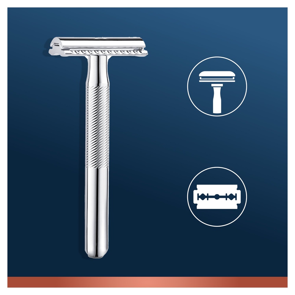 gillette King C. Gillette Rasoir De Sûreté - 5 Lames Rasoirs