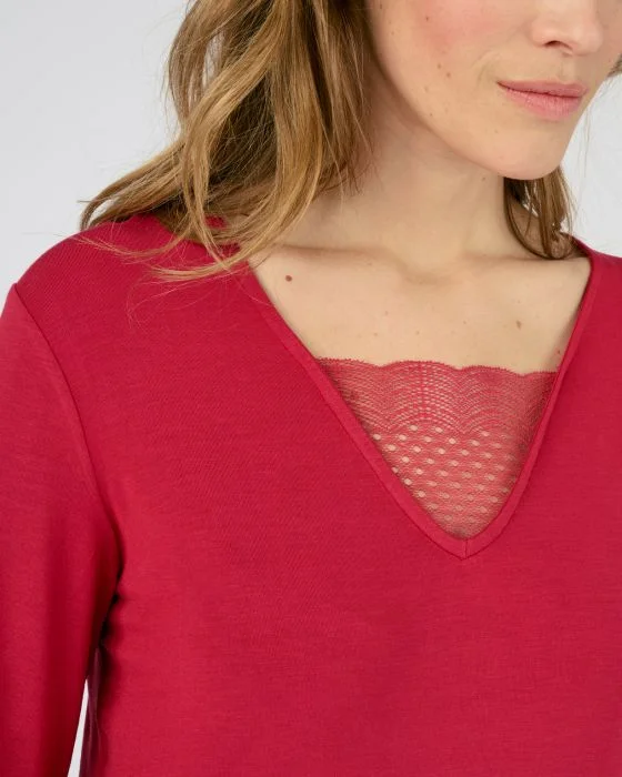 Chemise de nuit maille jersey modal élasthanne