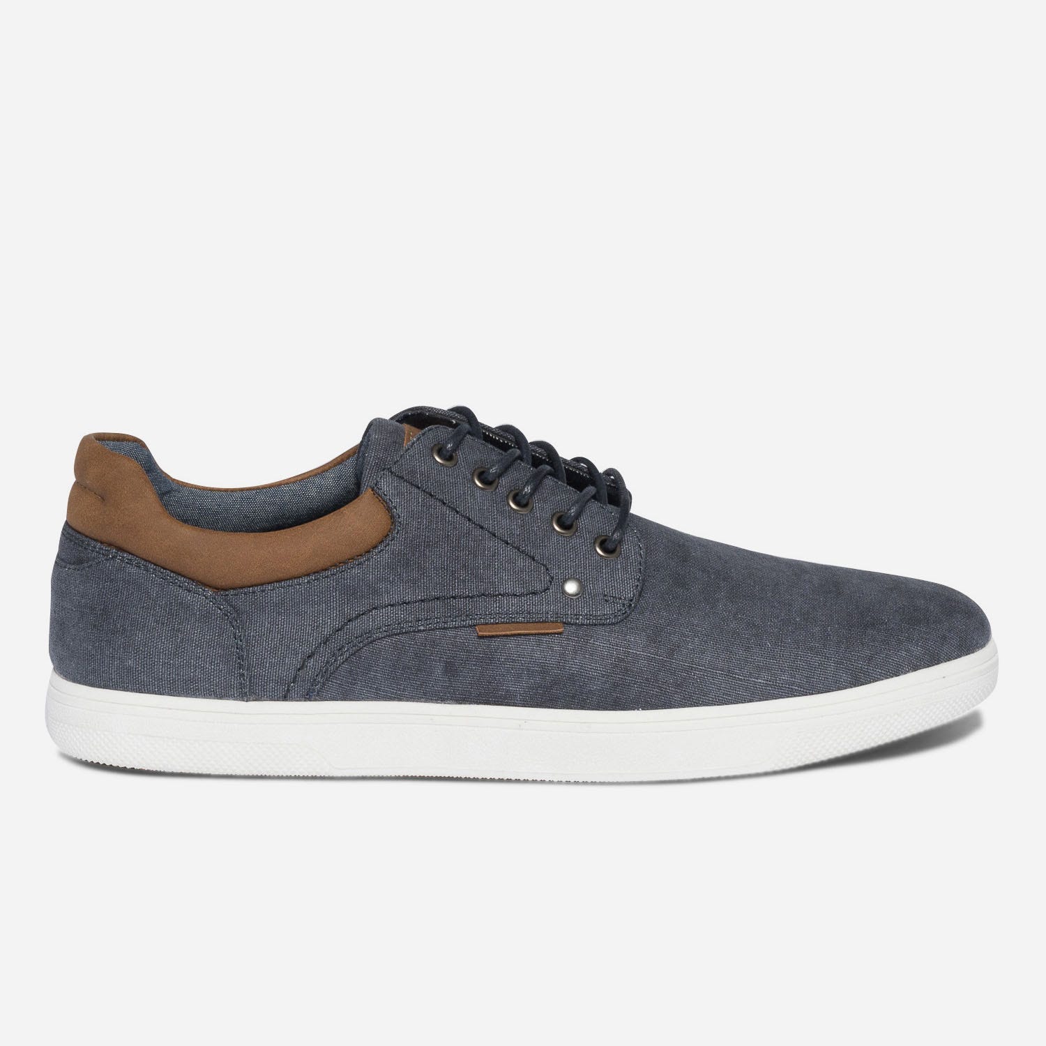 Tennis marine en textile façon jean