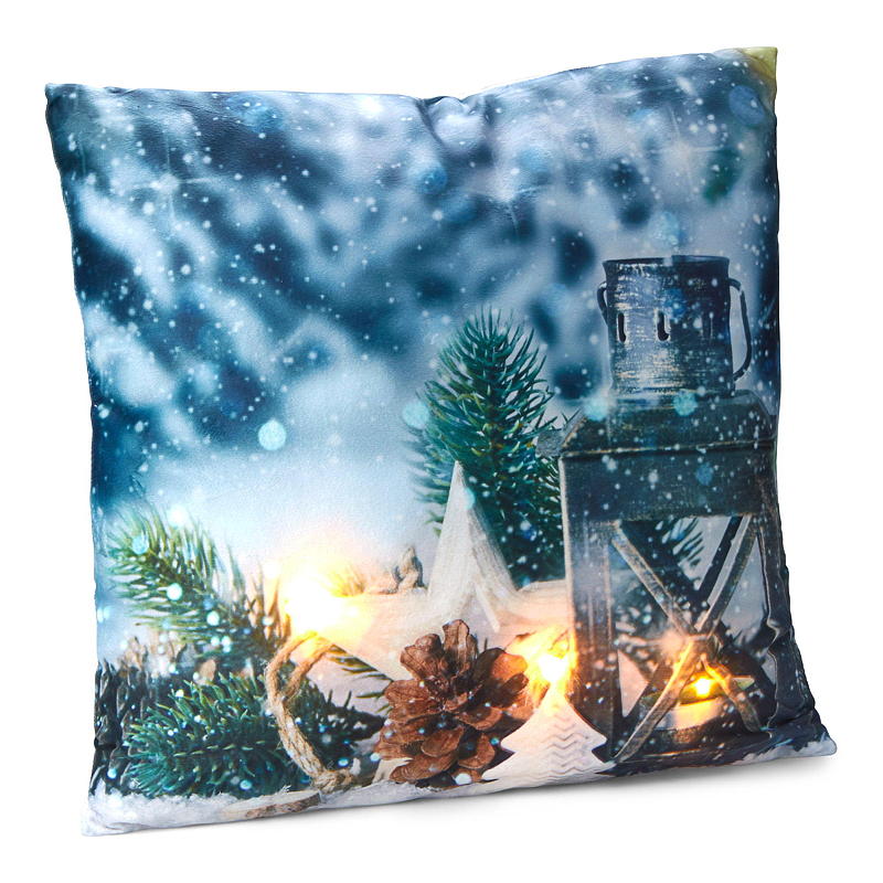 Home Pute 45x45 cm m/LED-lys naturmotiv
