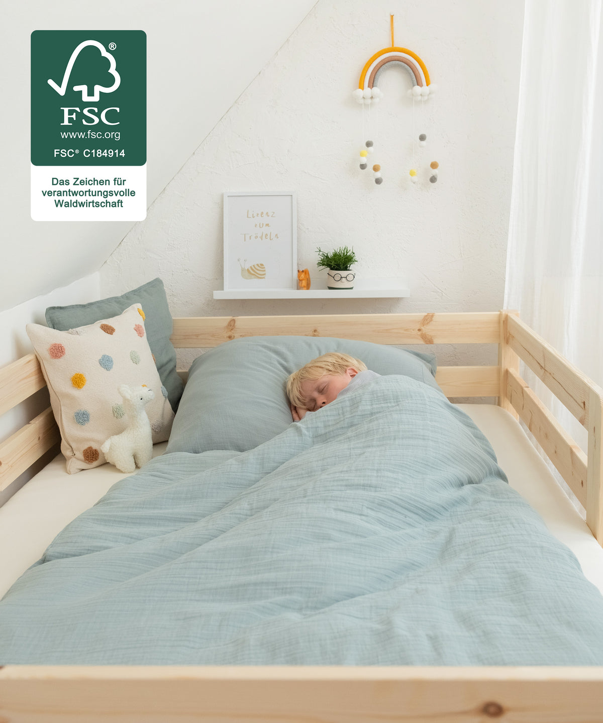 Kinderbett Kiefer K3 Natur