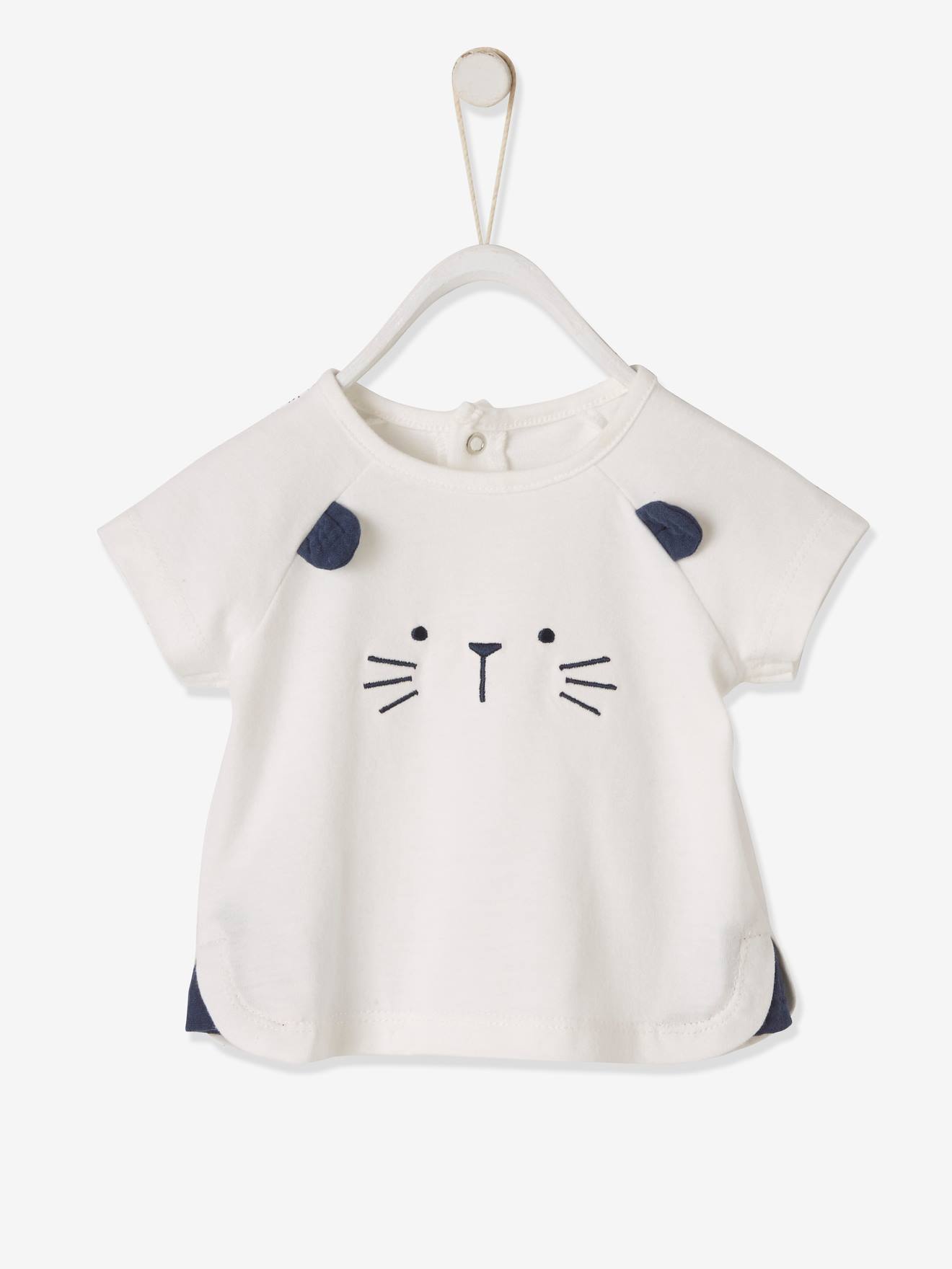 Ensemble naissance T-shirt et short de cérémonie bébé bleu jean