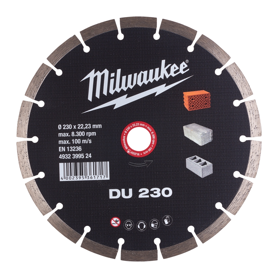 Disc de tăiere diamantat Milwaukee Accessories 4932399524 DU 230