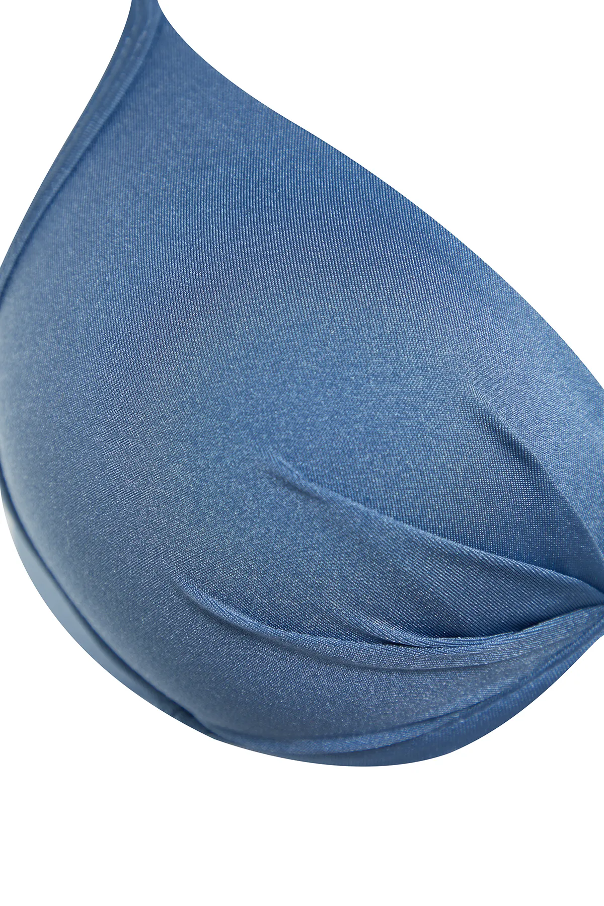Trendyol Collection  Blaues Balconet-Push-Up-Bikinioberteil TBESS20BU0237