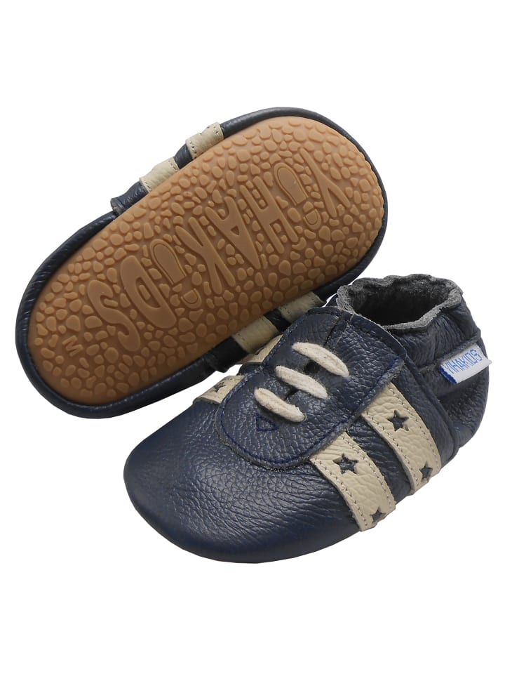 Yalion Baby Leder-Krabbelschuhe in in Dunkelblau günstig kaufen