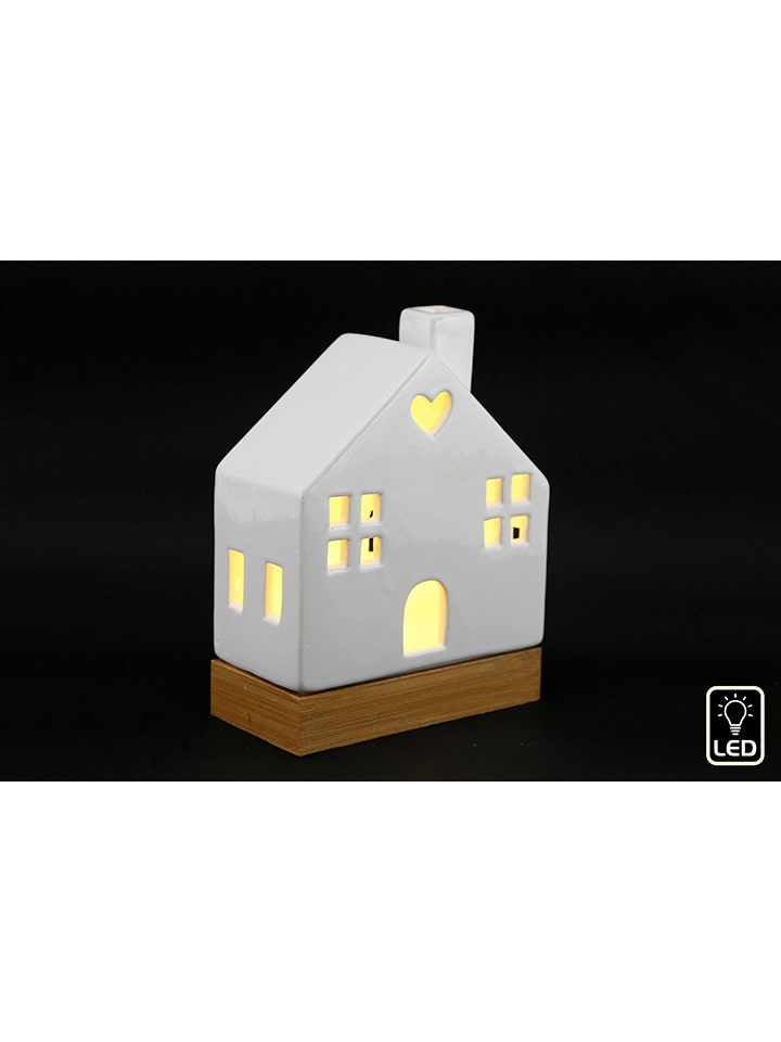 SiL Interiors LED-Dekoleuchte ''House'' in Weiß - (B)13 x (H)17,5 x (T)6,5 cm günstig kaufen onesize
