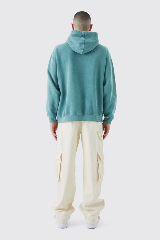 Bestickter Oversize Hoodie
