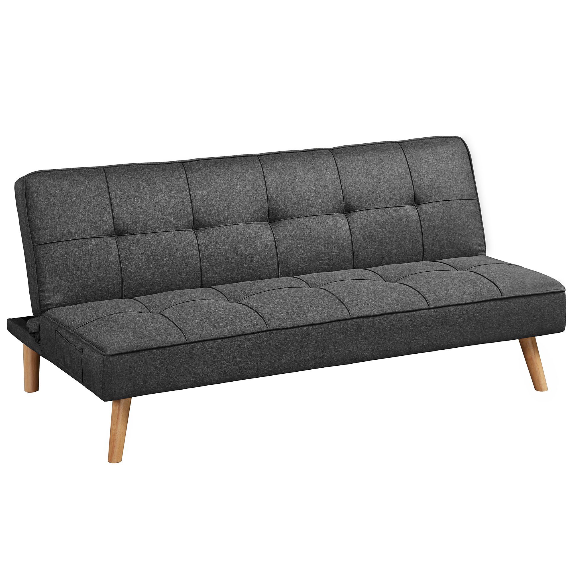 VASAGLE Schlafsofa, Schlafsofa, Bettsofa, 175 x 83 x 76 cm, Baumwoll-Leinen-Mischgewebe