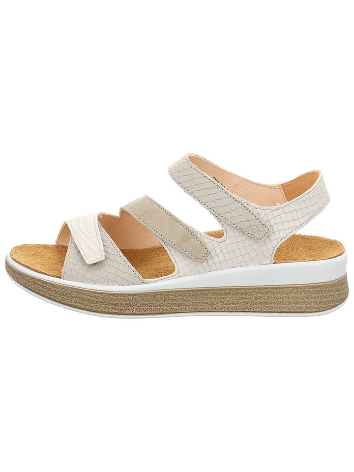 Think! Leder-Sandalen in Weiß/ Beige günstig kaufen