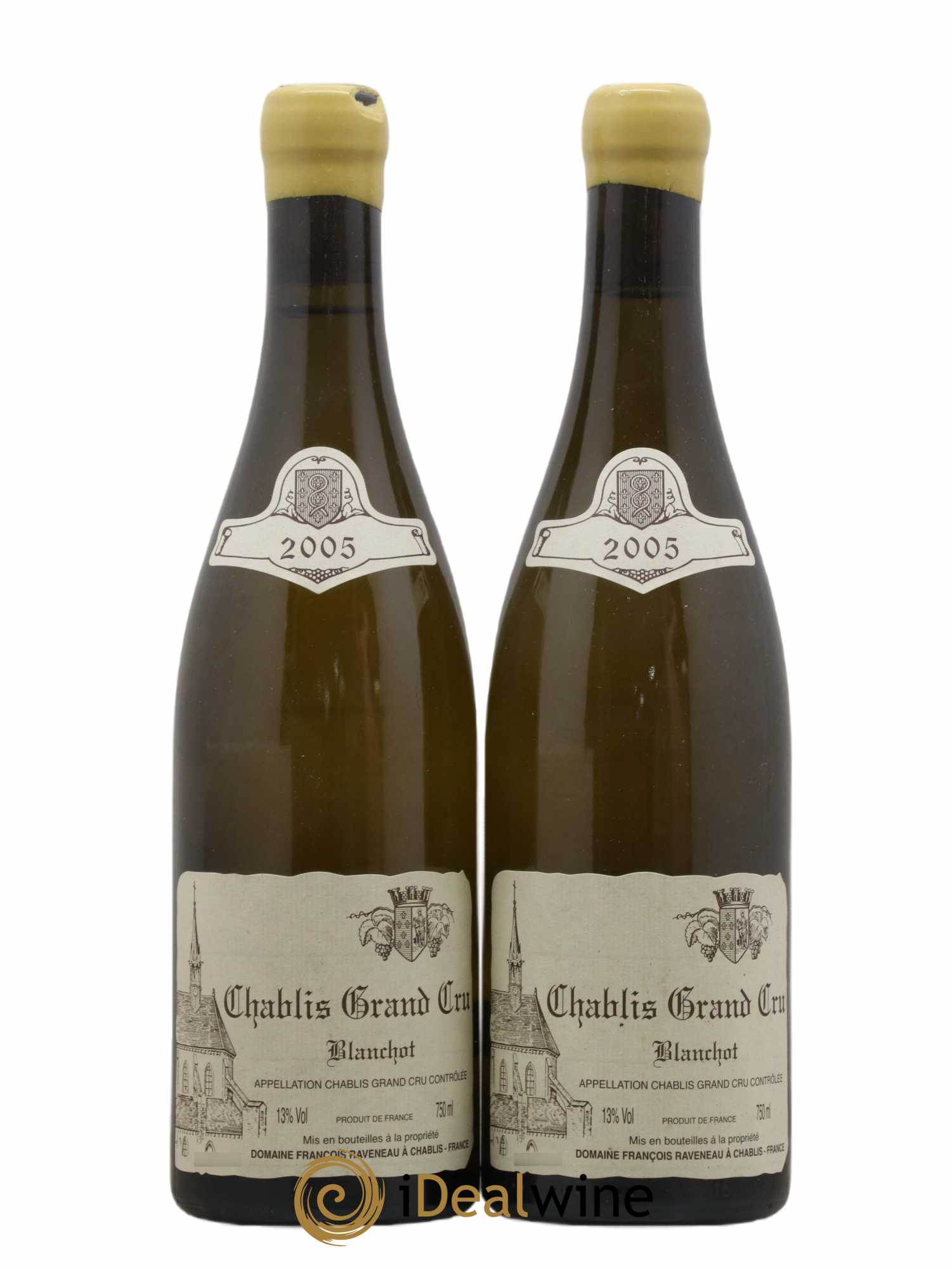 Chablis Grand Cru Blanchot Raveneau (Domaine)  2005 - Lot de 2 Bouteilles
