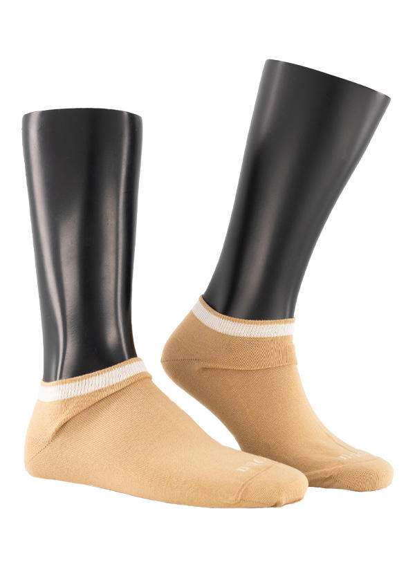 BOGGI MILANO, Sneakersocken, Baumwolle, beige-silber-blau