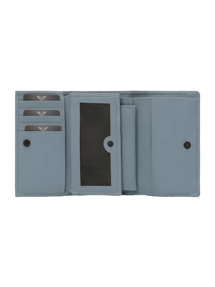 VLD VOi Leather Design 4Seasons Camille Geldbörse RFID Schutz Leder 15 cm in denim günstig kaufen onesize