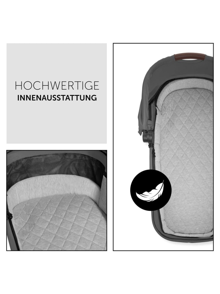 Hauck Faltbare Babywanne (Carrycot) für Walk N Care in schwarz,grau günstig kaufen onesize