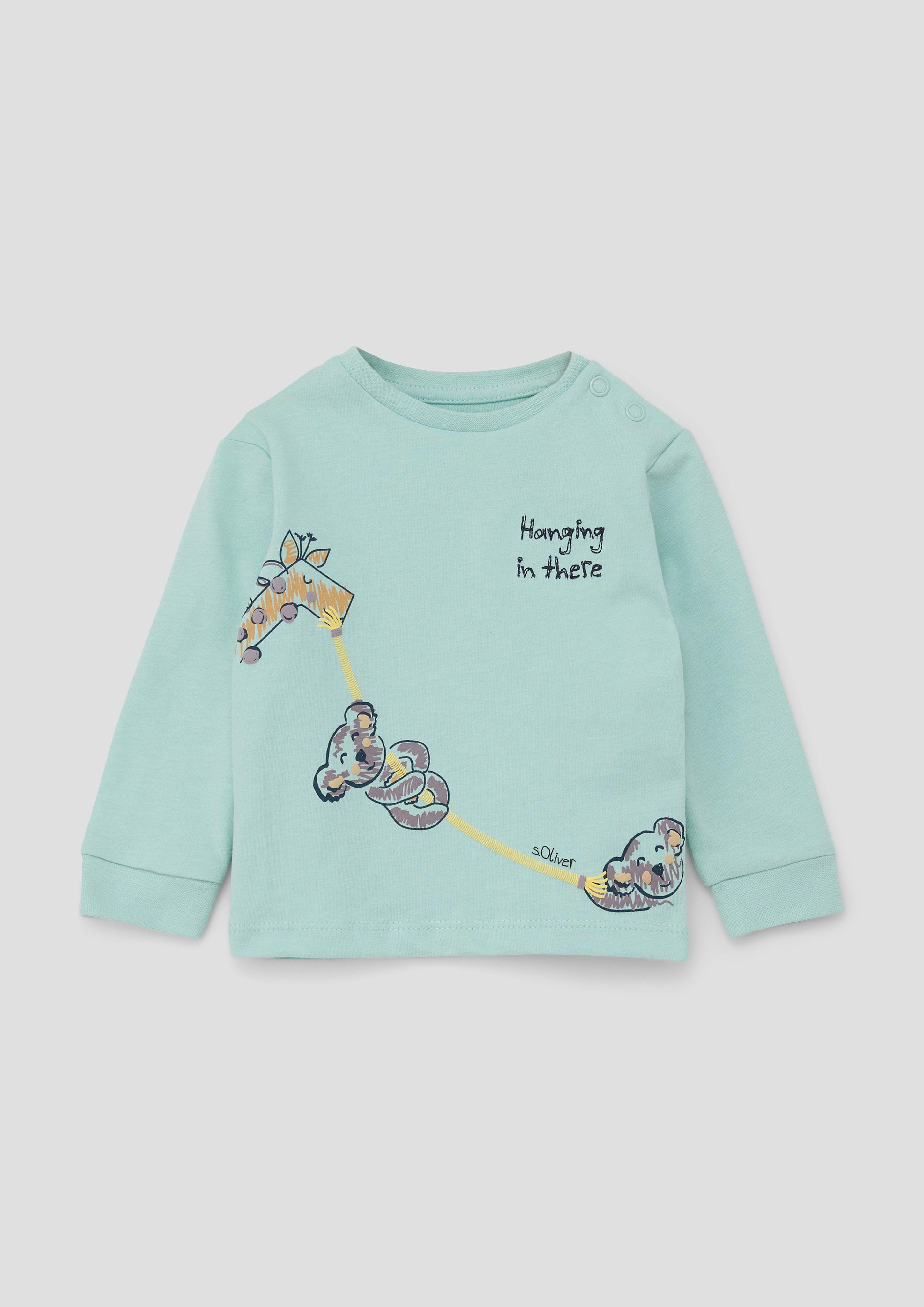 Longsleeve mit Reliefprint  2140125-6068