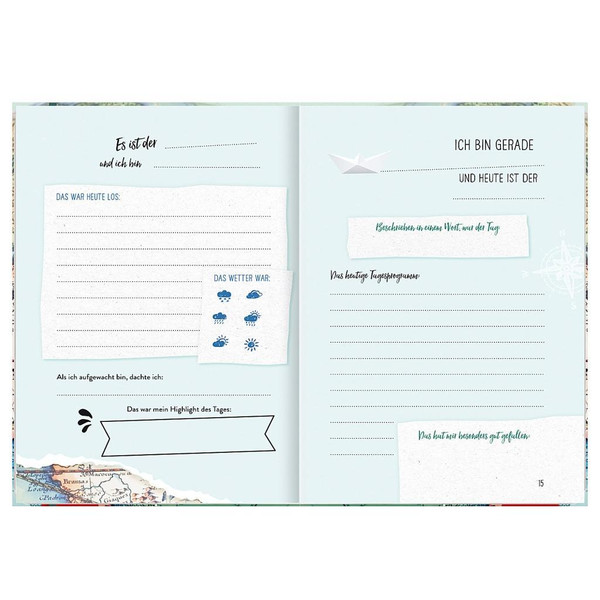 Reisetagebuch Go & discover the world - Notizbuch