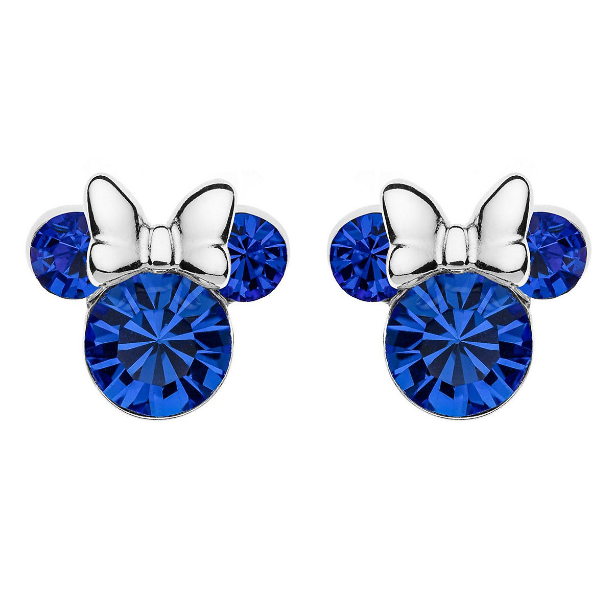 Kinder-Ohrringe Geburtsstein September Blau 925 Silber Ohrstecker