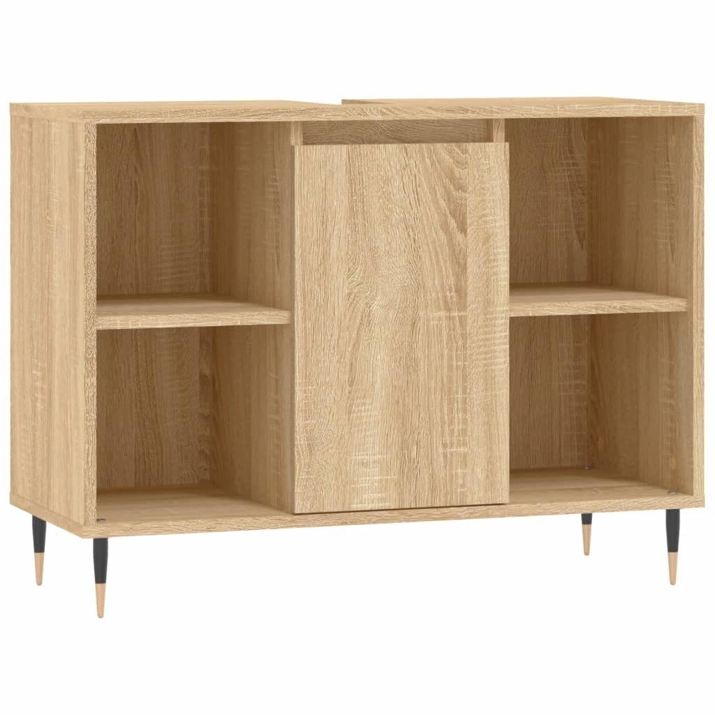 vidaXL Badezimmerspiegelschrank Badschrank Sonoma-Eiche 80x33x60 cm Holzwerkstoff (1-St)