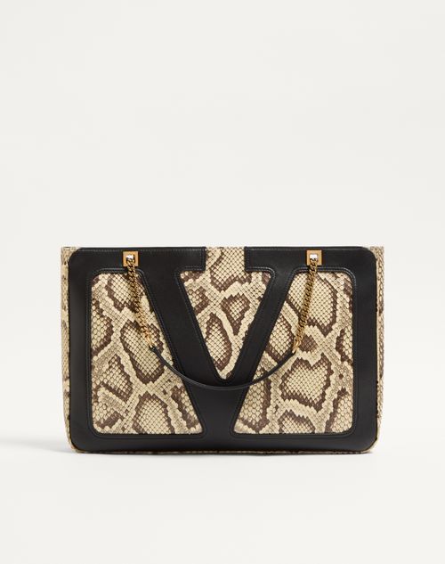 Valentino Garavani Viva Superstar Sacola Média Python