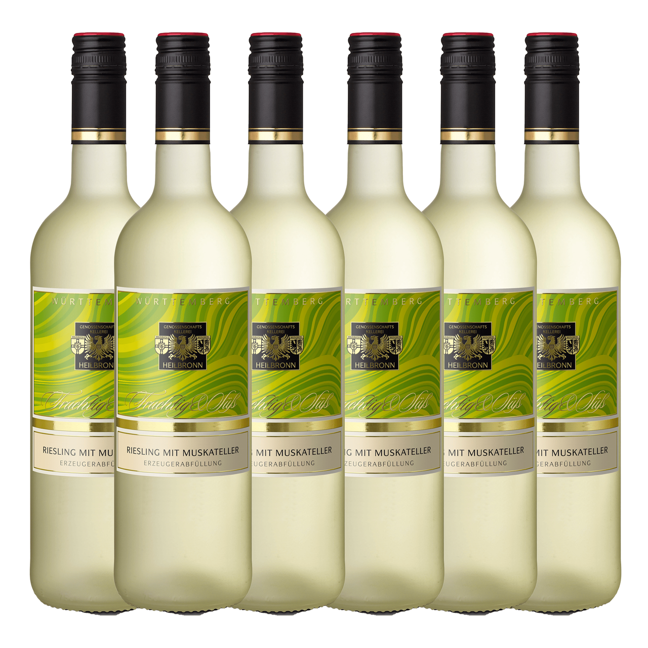 Württembergische WZG Heilbronner Riesling Mit Muskateller Qba Fein&Fruchtig 0,75L 6er Karton